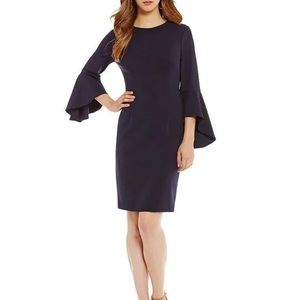 Antonio Melani Navy dress with bell sleeves size 4